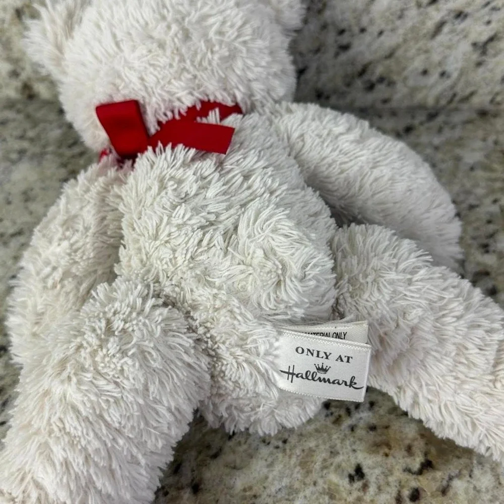 Hallmark Christmas Bear Stuffy Adorable Plush with Scarf